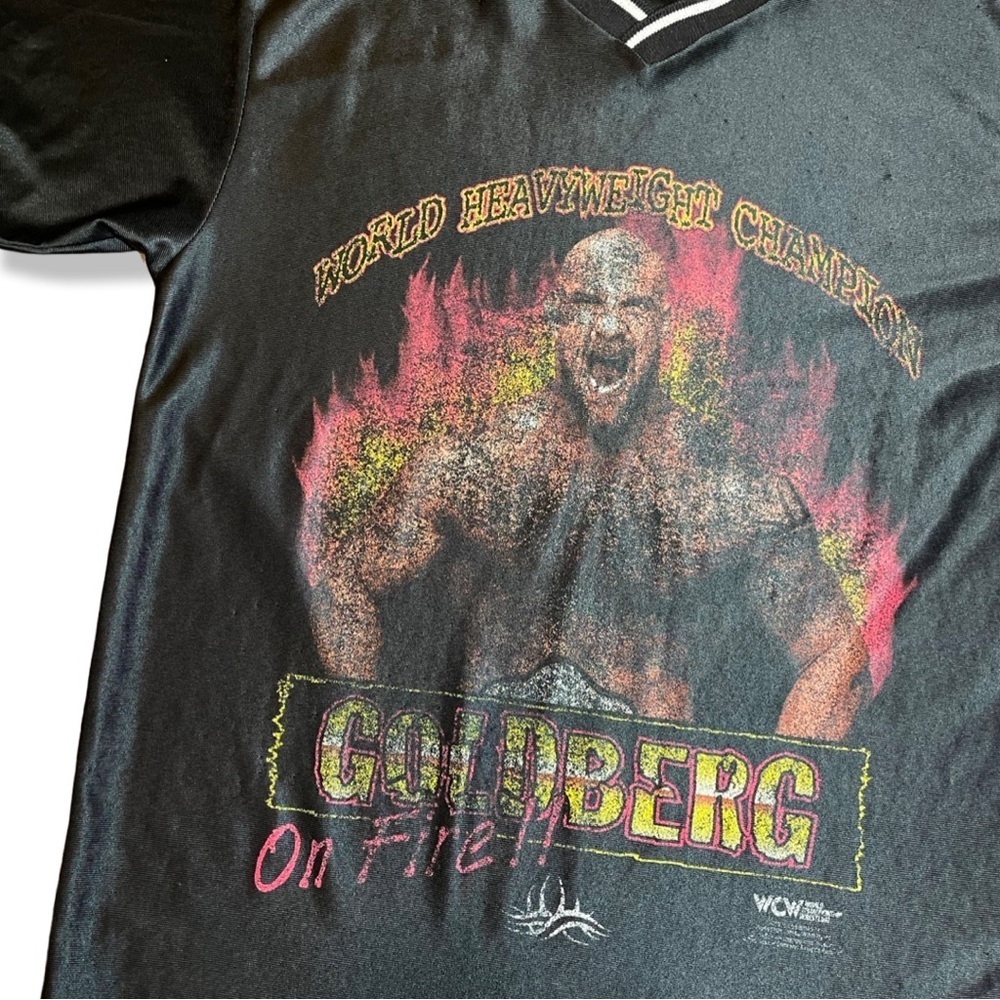 Vintage 90s Goldberg WCW Jersey - Picture 2 of 2